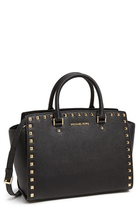 bolsa michael kors selma large tz satchel preta|Michael Kors selma saffiano.